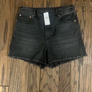 Women's Black Denim Shorts